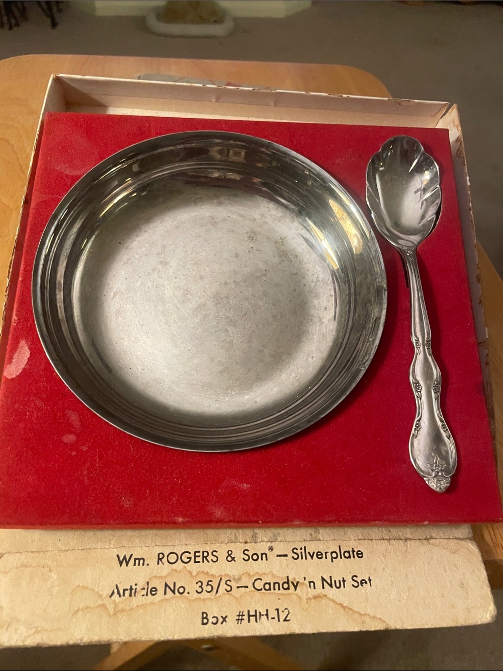 Silverplate Candy & Nut Serving Set in Silver